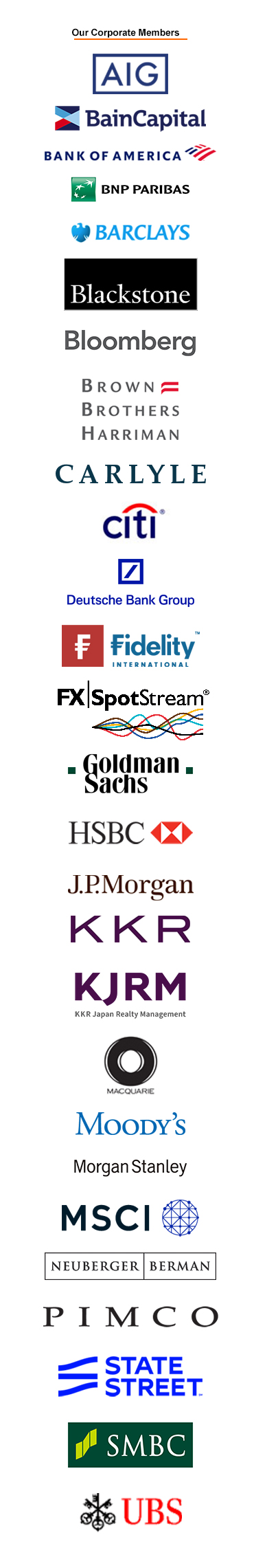 AWF Corporate Member sponsor logos