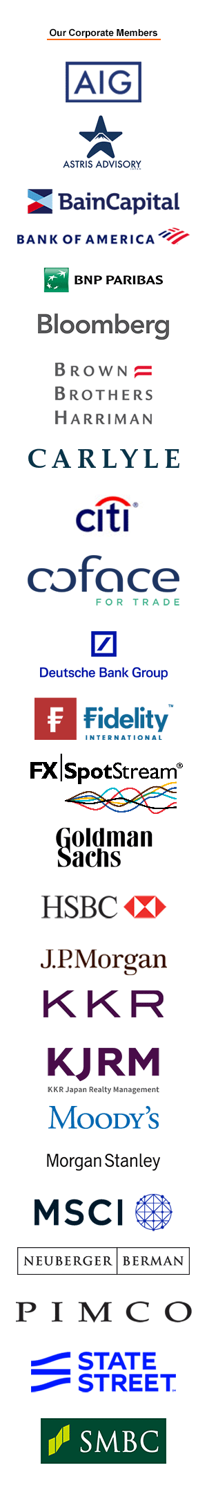 AWF Corporate Member sponsor logos