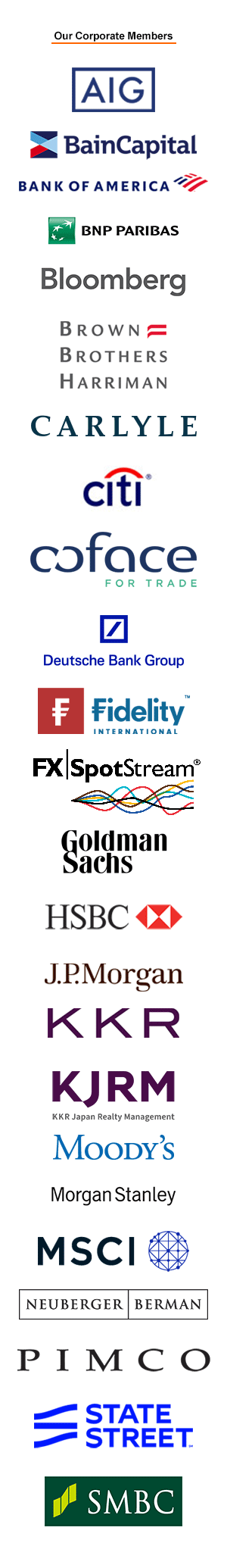 AWF Corporate Member sponsor logos