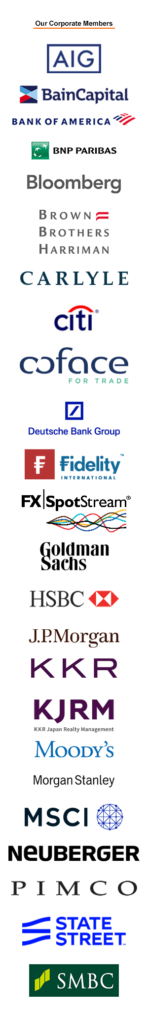 AWF Corporate Member sponsor logos